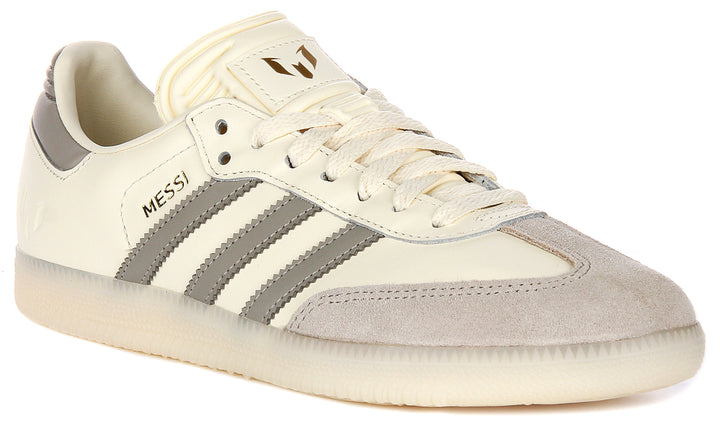 Adidas Samba Messi In Cream For Men