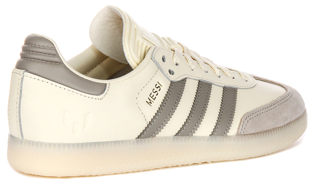 Adidas Samba Messi In Cream For Men