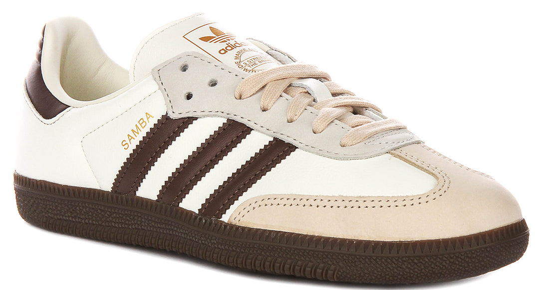 Adidas Samba Og In Cream For Women | Womens Lace up Trainers 4feetshoes Adidas Samba Og In Cream For Women | Womens Lace up Trainers 4feetshoes