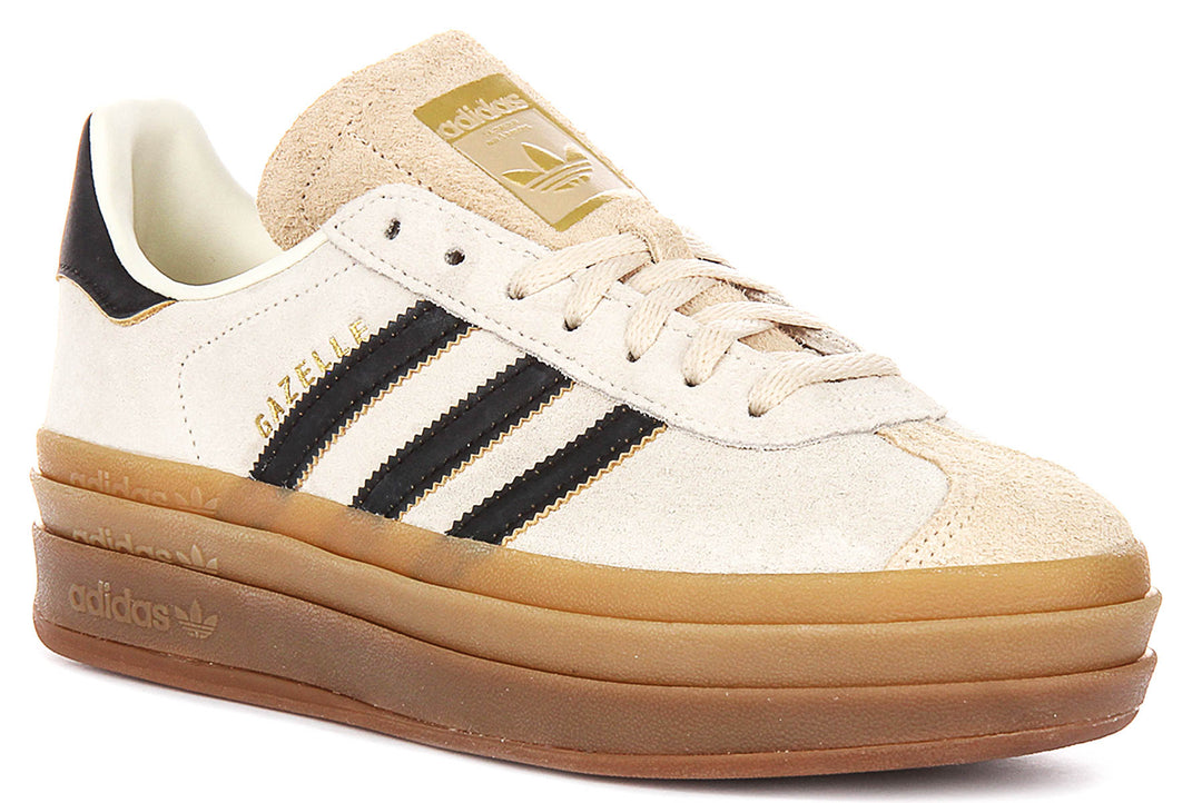 adidas Originals Gazelle Bold W Cream White/Core Black/Sand adidas Originals Gazelle Bold W Cream White/Core Black/Sand
