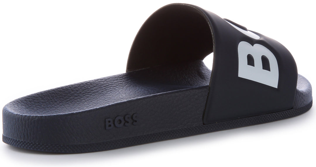 Boss Aryeh Slid Herren In Dunkelblauen Synthetik Sandalen