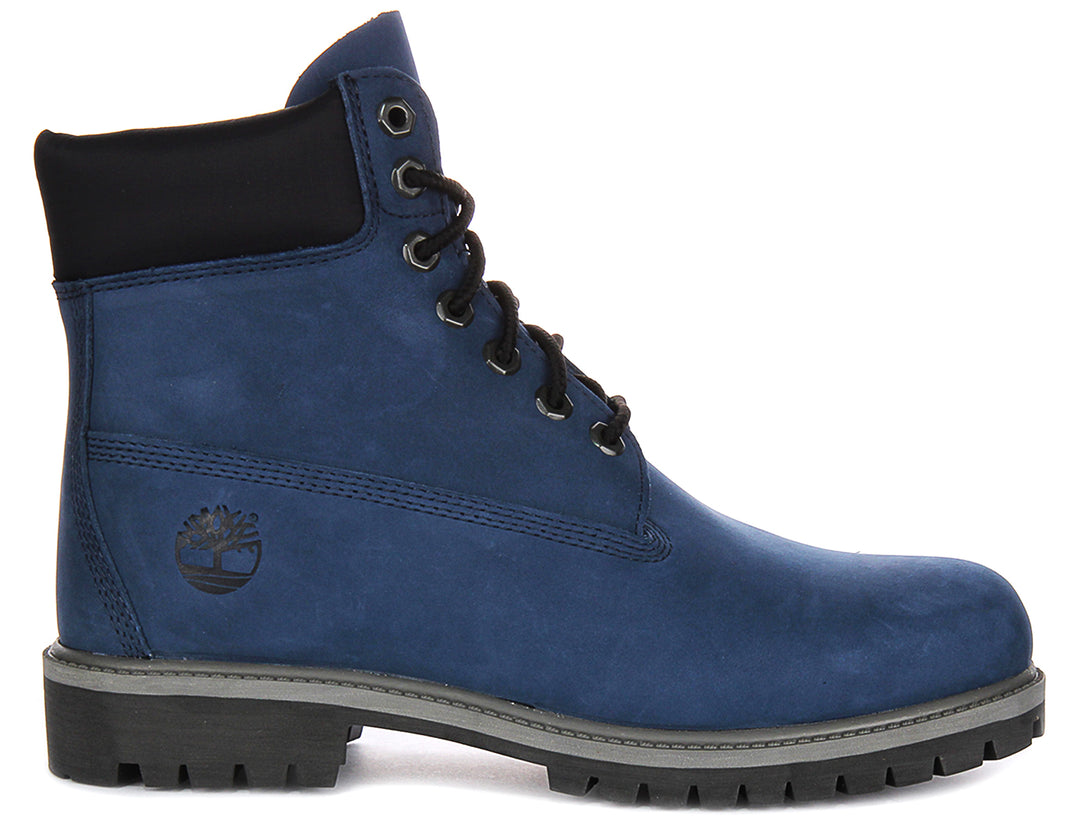 Premium Boot Dark Blue Timbs Timberland Kids Inch Premium