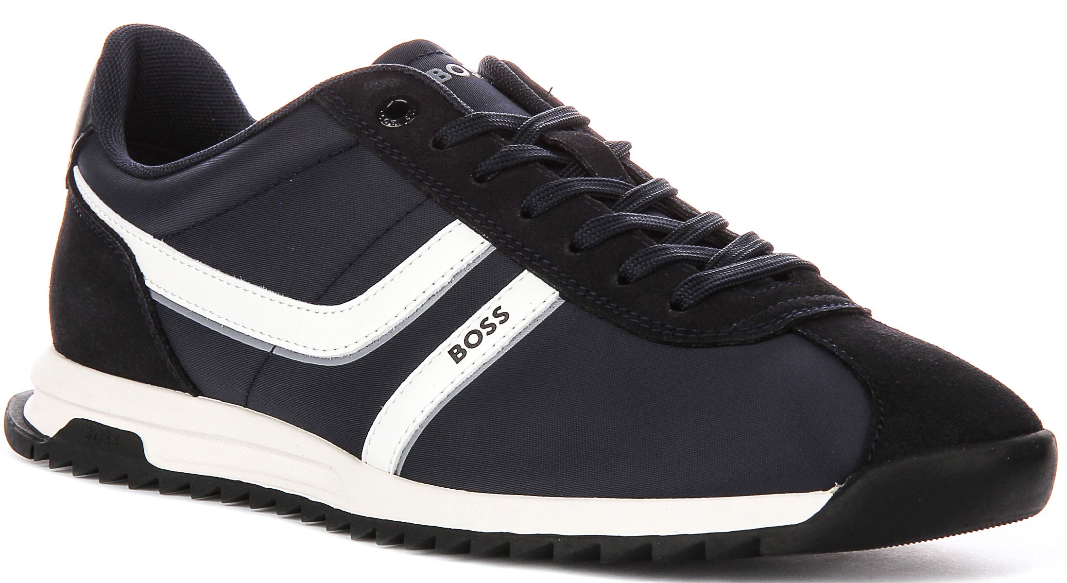 Boss Zayn Low Profile In Dark Blue For Men | Hugo Boss Lace up