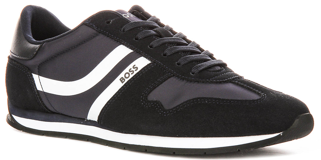 Boss Levon Runner In Dark Blue For Men