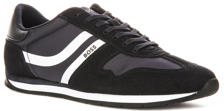 Boss Levon Runner In Dark Blue For Men