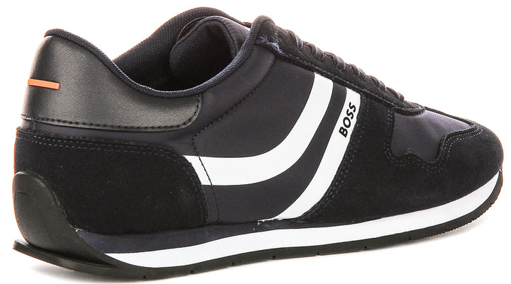 Boss Levon Runner In Dark Blue For Men