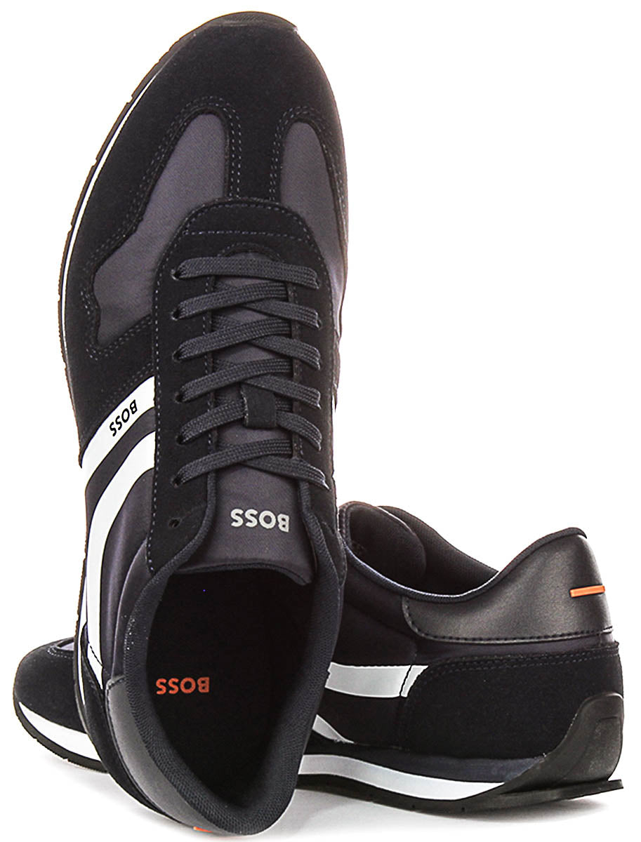 Boss Levon Runner In Dark Blue For Men