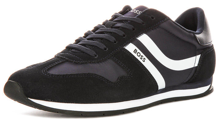 Boss Levon Runner In Dark Blue For Men
