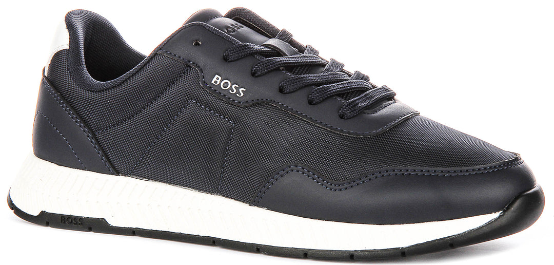 Boss Titanium Runner In Dark Blue For Men