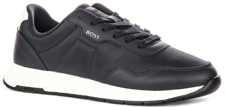 Boss Titanium Runner In Dark Blue For Men
