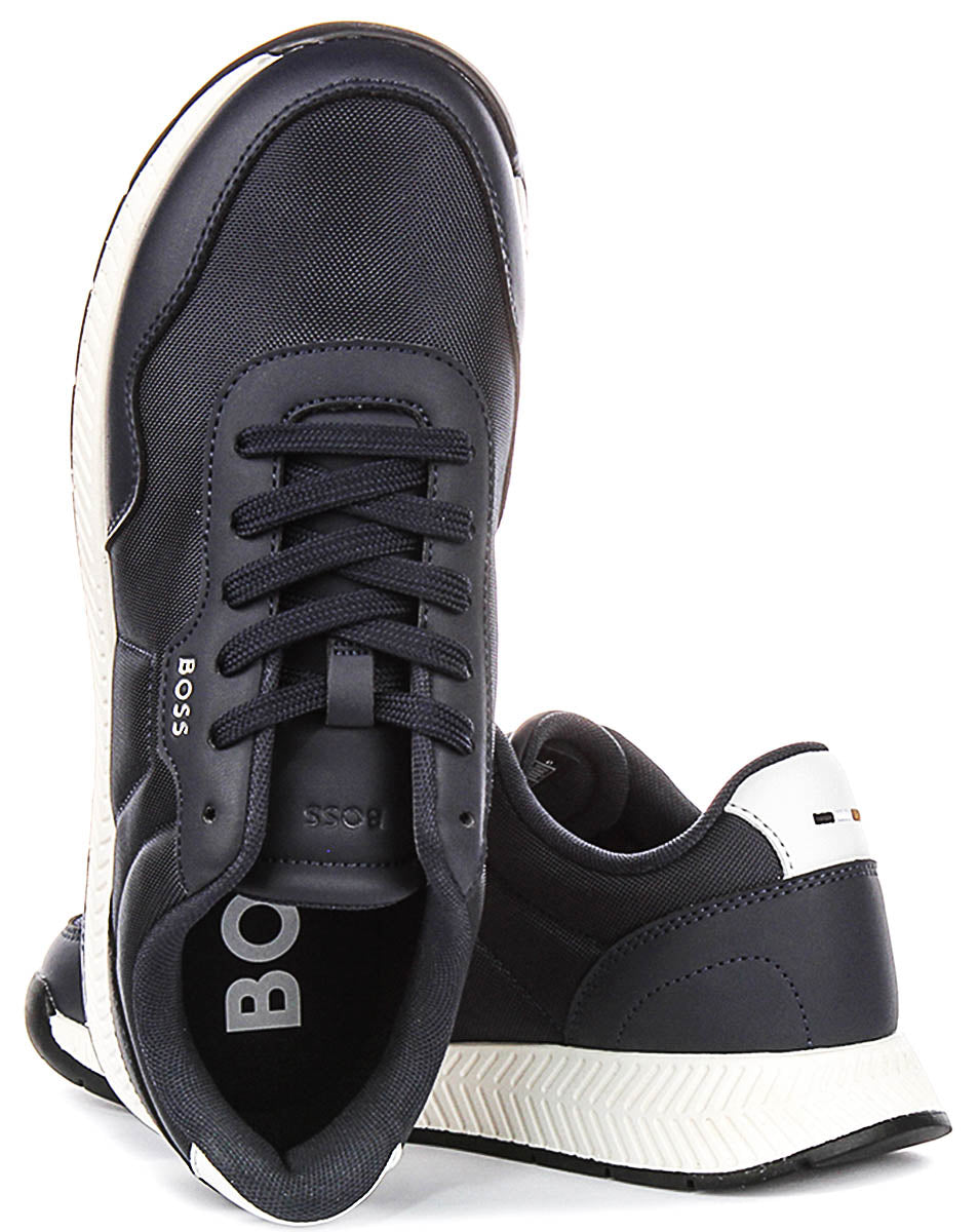 Boss Titanium Runner In Dark Blue For Men
