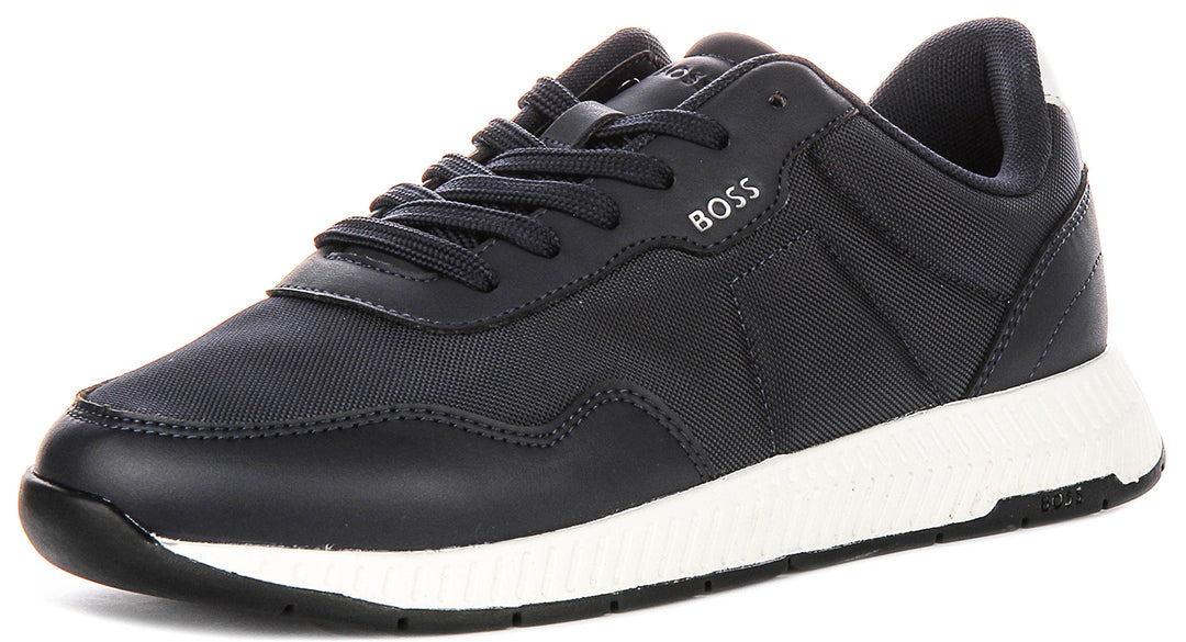 Boss Titanium Runner In Dark Blue For Men