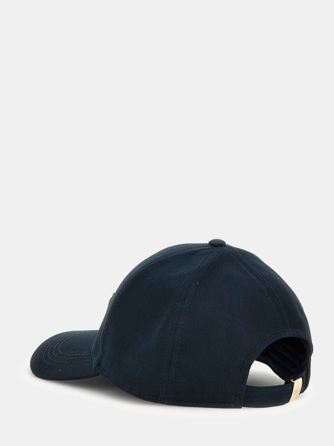 Guess Gold Logo Baseball Cap In Dark Blue For Women