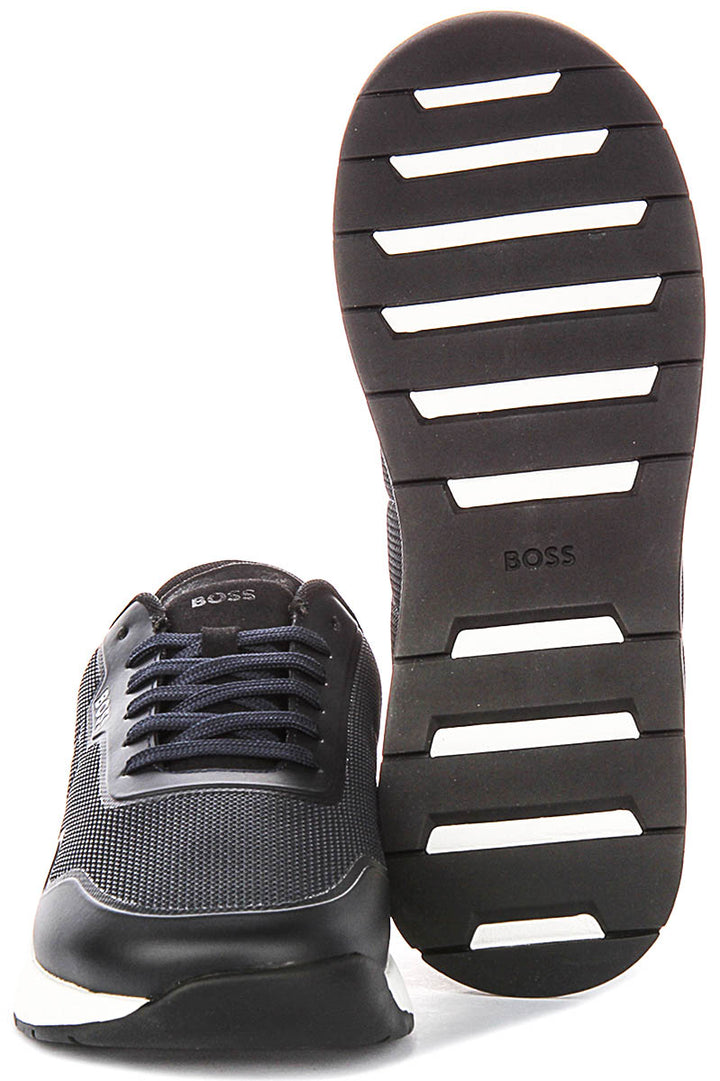 Boss Titanium Runner In Dark Blue For Men