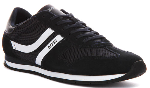Boss Levon Runner In Dark Blue For Men