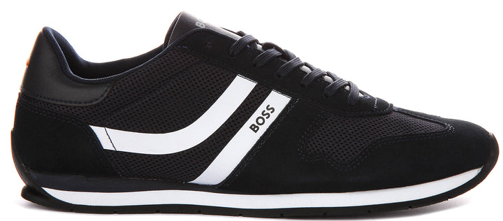 Boss Levon Runner In Dark Blue For Men
