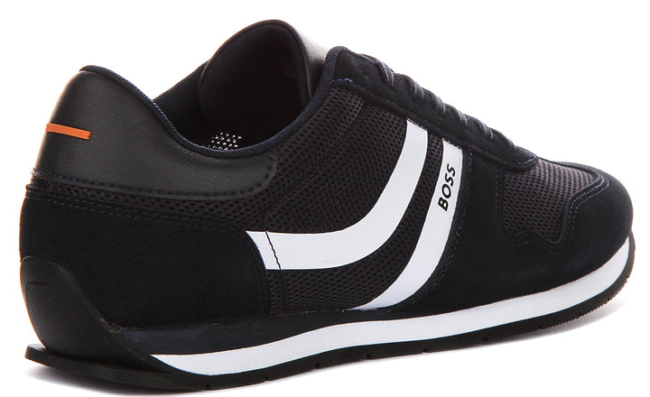 Boss Levon Runner In Dark Blue For Men
