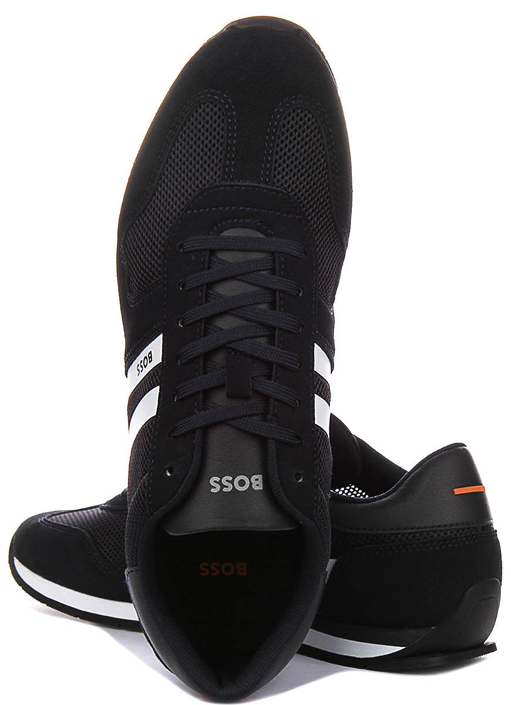 Boss Levon Runner In Dark Blue For Men