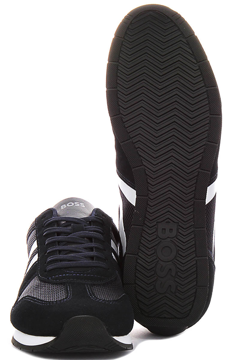 Boss Levon Runner In Dark Blue For Men