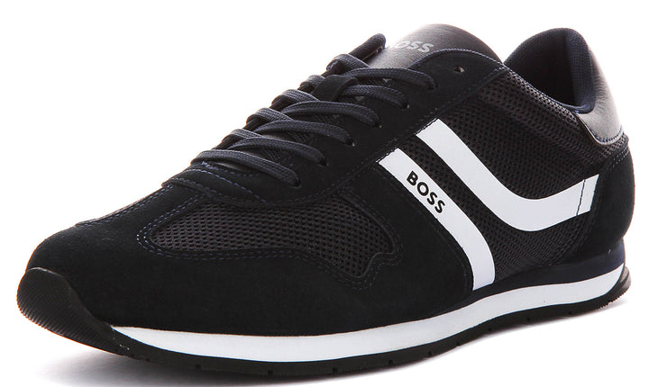 Boss Levon Runner In Dark Blue For Men