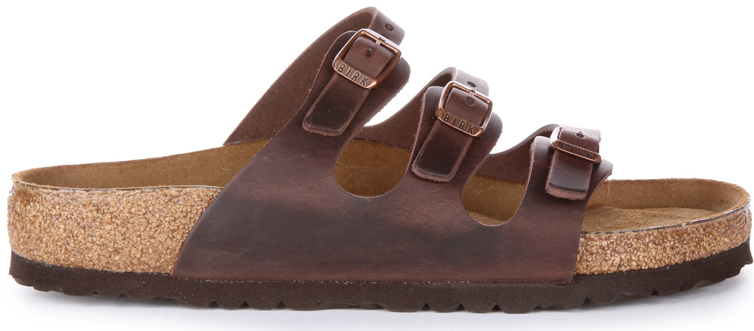 birkenstock florida tobacco brown Soft Footbed Birkenstock Sandals Birkenstock Florida Dames Avoid extreme heat. Arizona Oiled Leather in Color