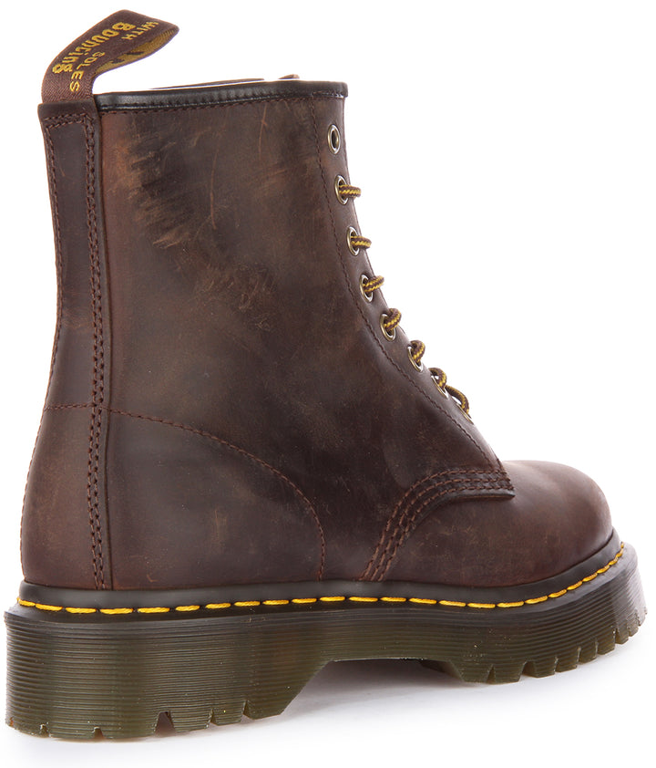 Dr Martens 1460 Bex In Dark Brown Greasy Leather