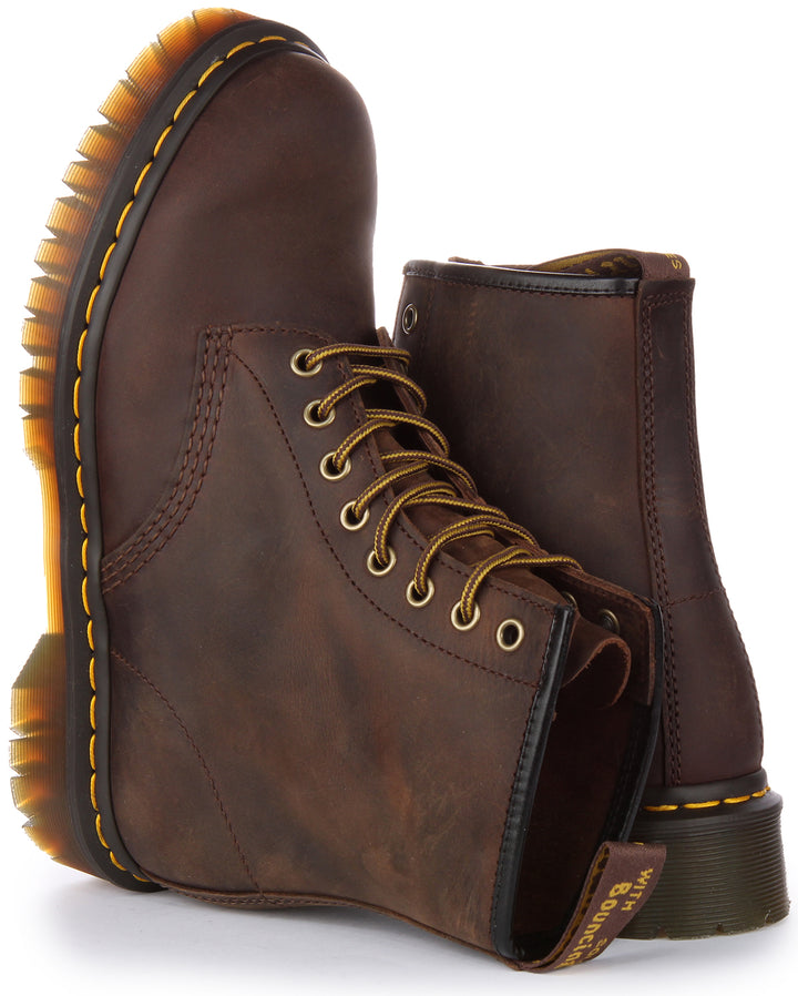 Dr Martens 1460 Bex In Dark Brown Greasy Leather