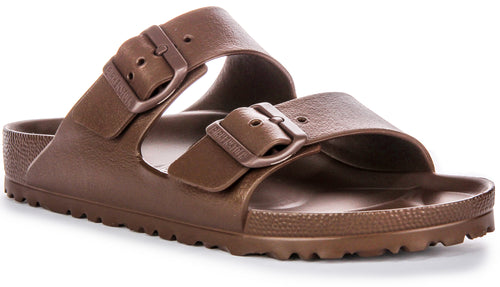 Birkenstock Arizona Eva In Dark Brown | Narrow Fit