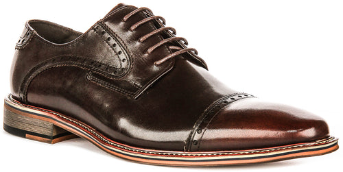 Justinreess England Jenson In Dark Brown For Men
