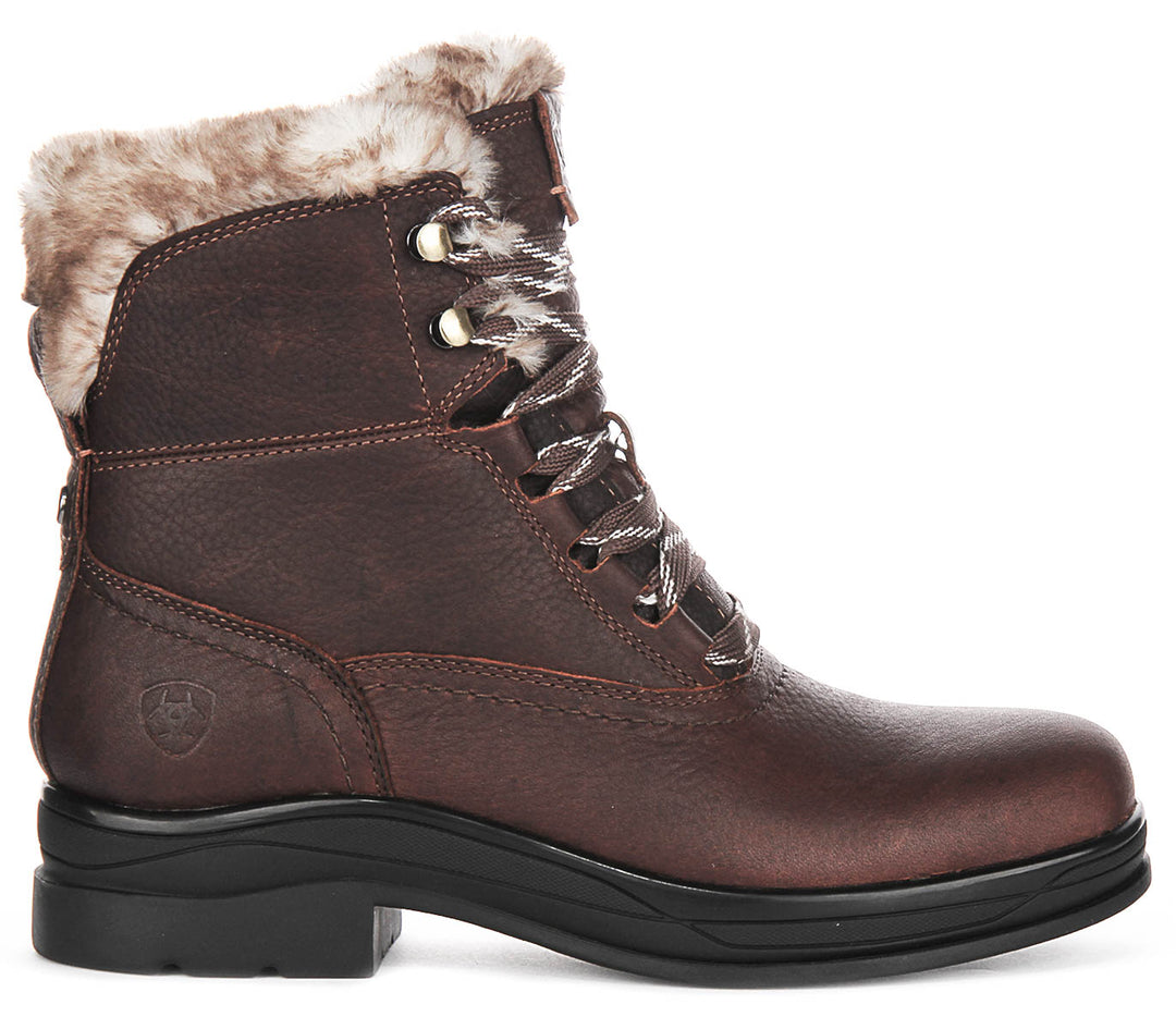 Ariat Harper Sherpa In Dark Brown For Women Waterproof Winter
