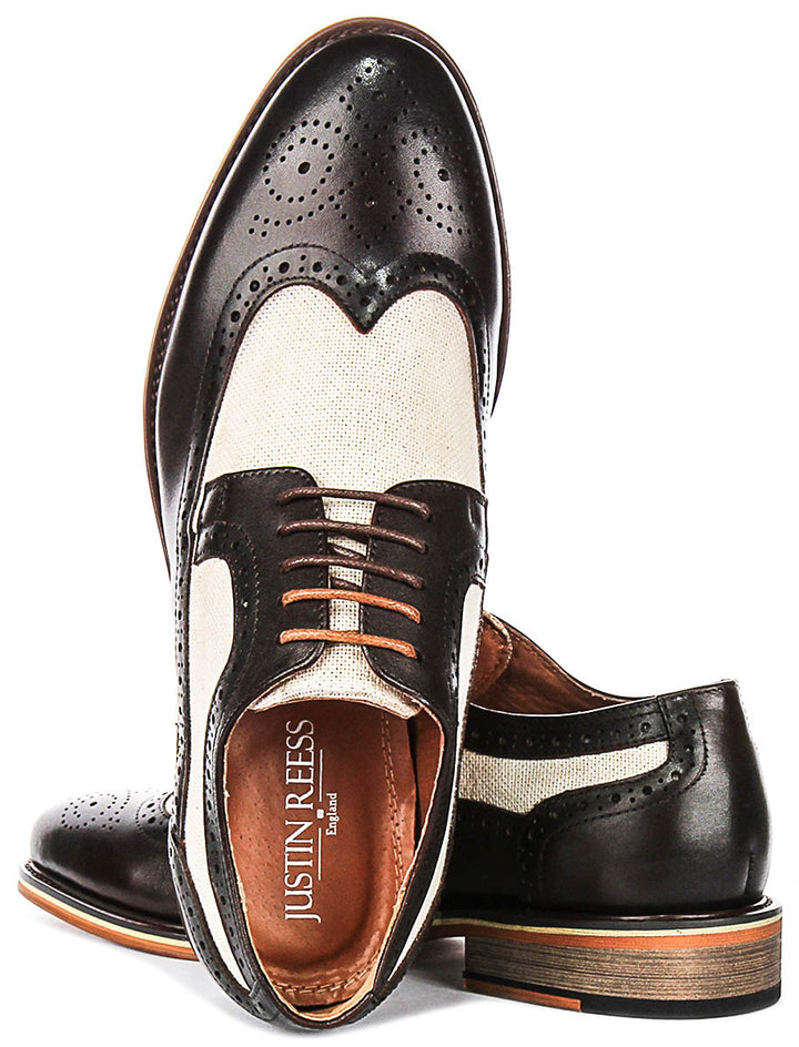 Justinreess England Gideon In Dark Brown For Men