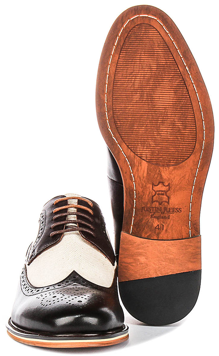 Justinreess England Gideon In Dark Brown For Men