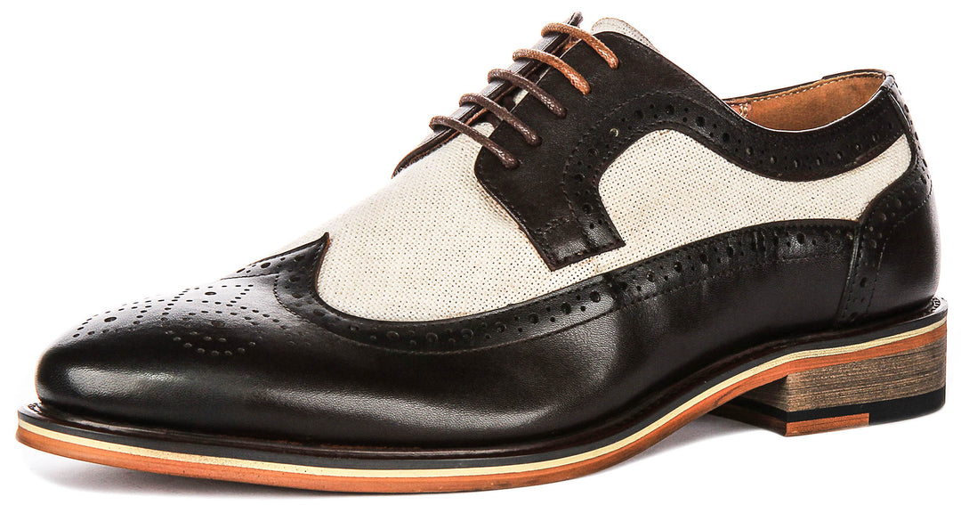 Justinreess England Gideon In Dark Brown For Men