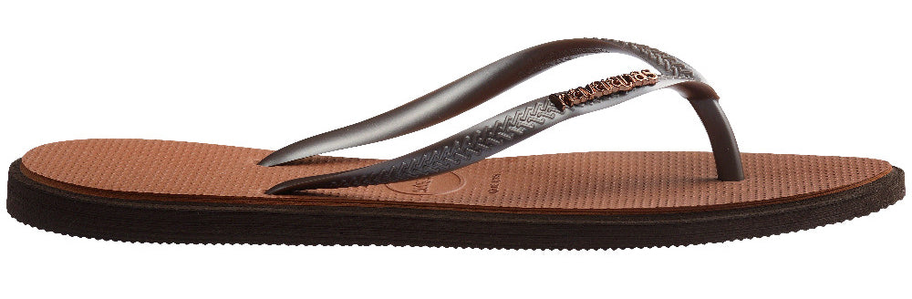 Havaianas Slim Point In Dark Brown For Women