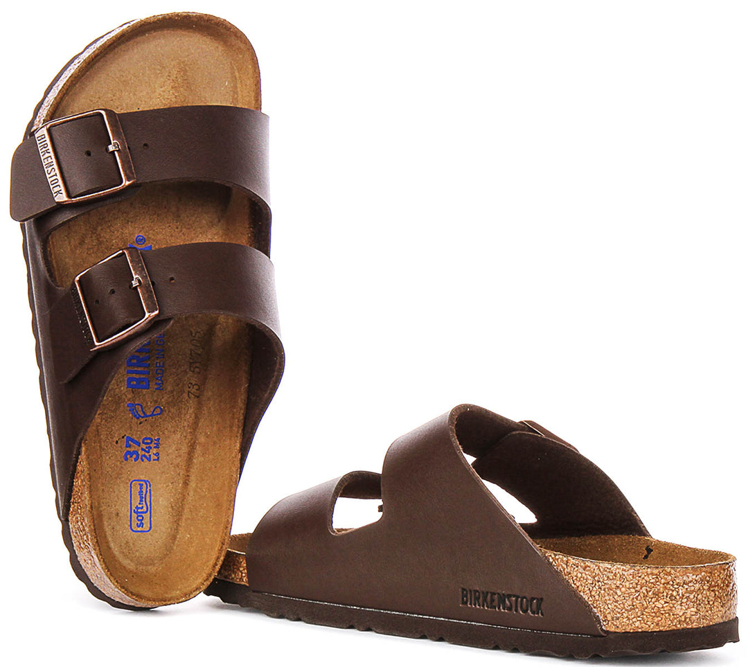 Birkenstock Arizona Soft Footbed In Dark Brown | Regular Fit