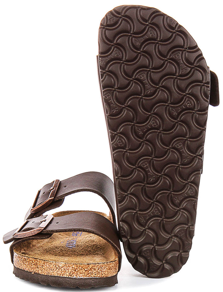 Birkenstock Arizona Soft Footbed In Dark Brown | Regular Fit