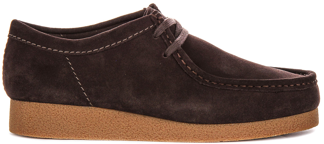 Clarks Wallabee Evo In Dark Brown For Men