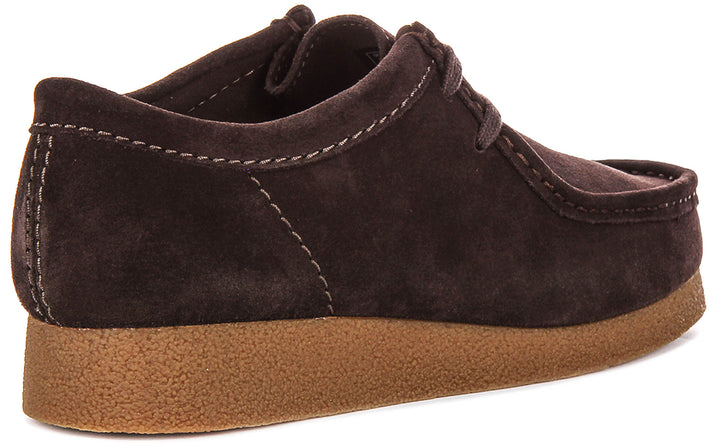 Clarks Wallabee Evo In Dark Brown For Men