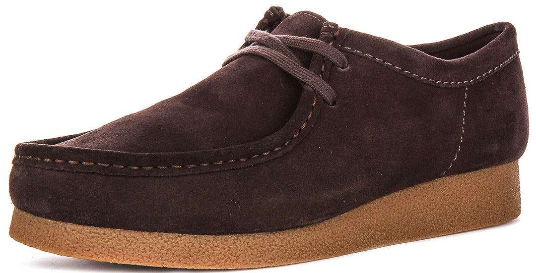 Clarks Wallabee Evo In Dark Brown For Men