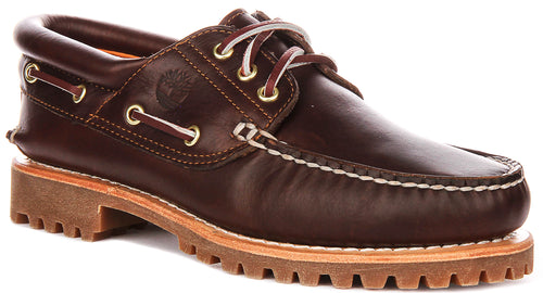 Timberland Classic Boat Shoes 30003 In Dark Brown For Men