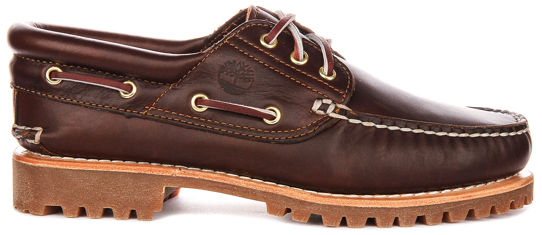 Timberland Classic Boat Shoes 30003 In Dark Brown For Men