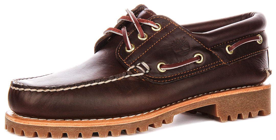 Timberland Classic Boat Shoes 30003 In Dark Brown For Men