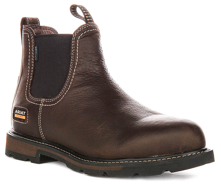 Ariat Groundbreaker Soft Toe In Dark Brown For Men