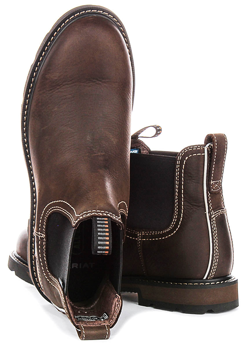 Ariat Groundbreaker Soft Toe In Dark Brown For Men
