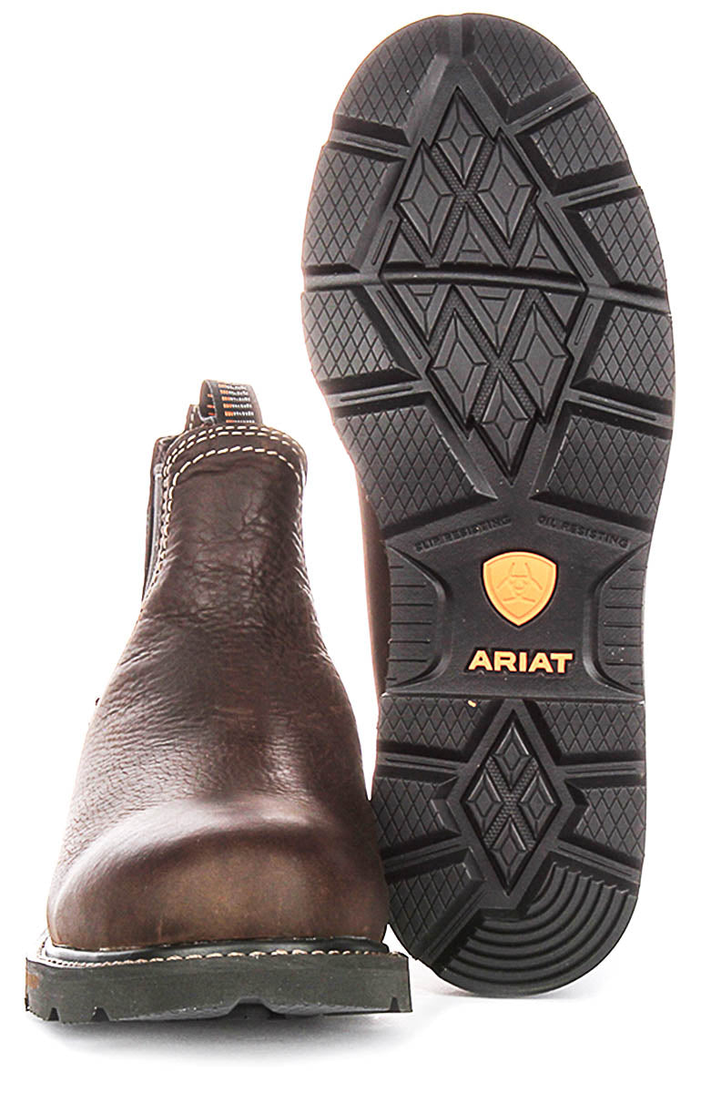 Ariat Groundbreaker Soft Toe In Dark Brown For Men