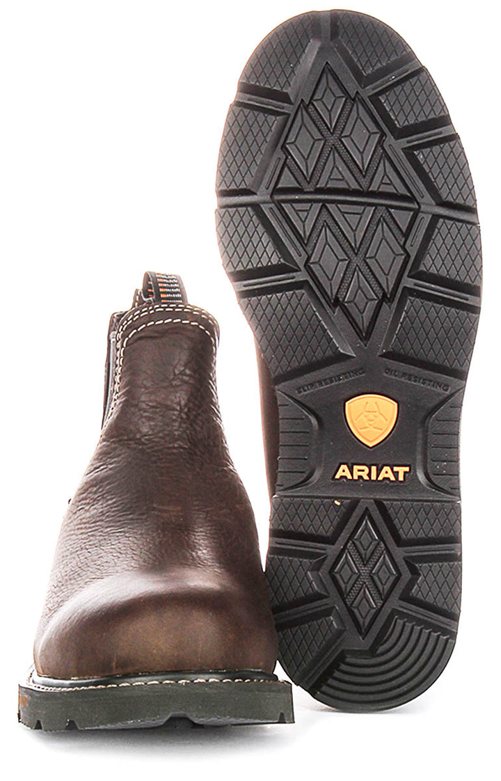 Ariat Groundbreaker Soft Toe In Dark Brown For Men