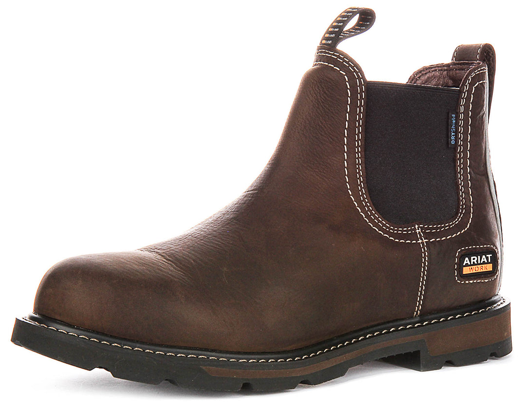 Ariat Groundbreaker Soft Toe In Dark Brown For Men