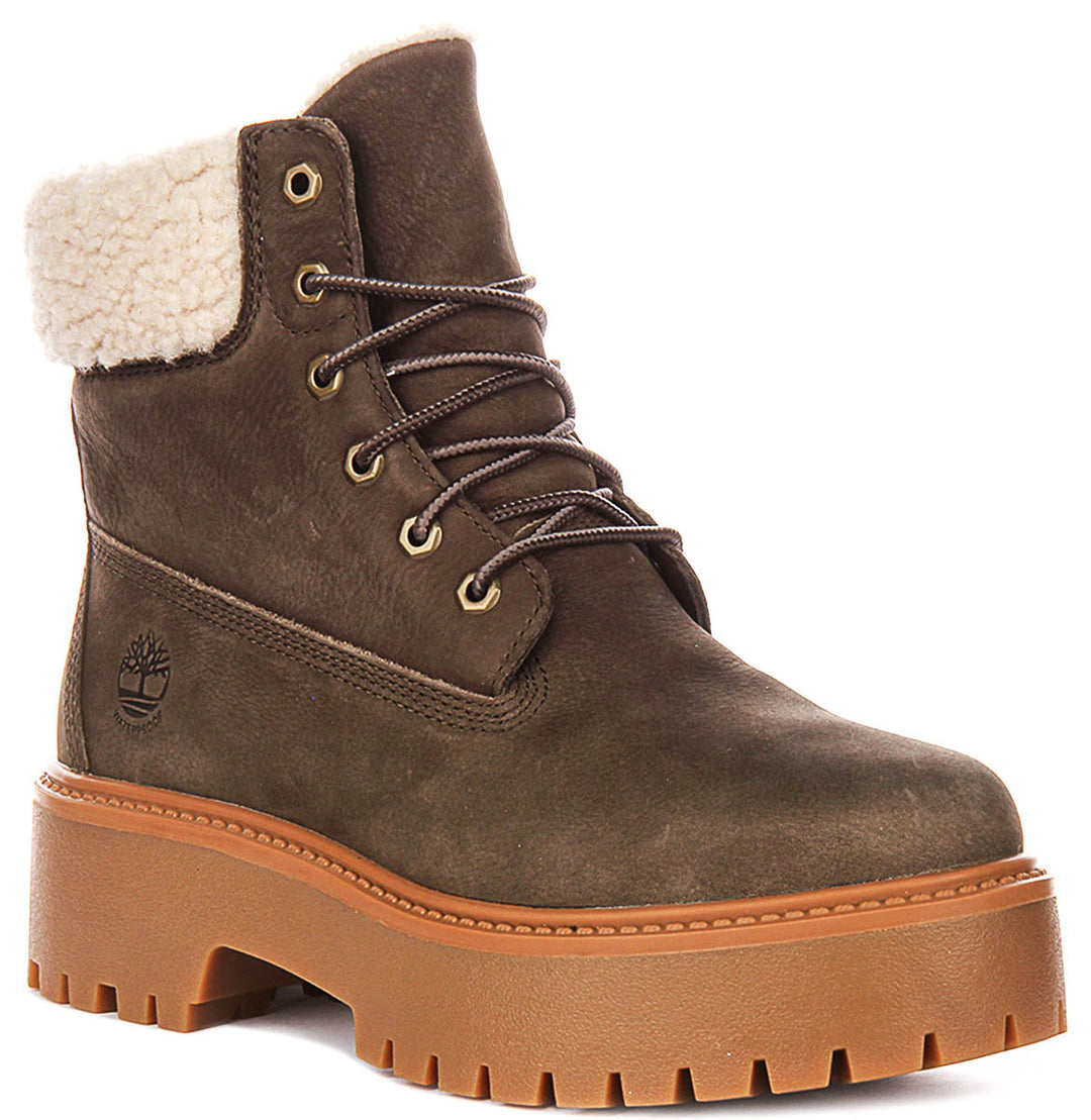Timberland Stone Street A2PU6 In Dark Brown For Women