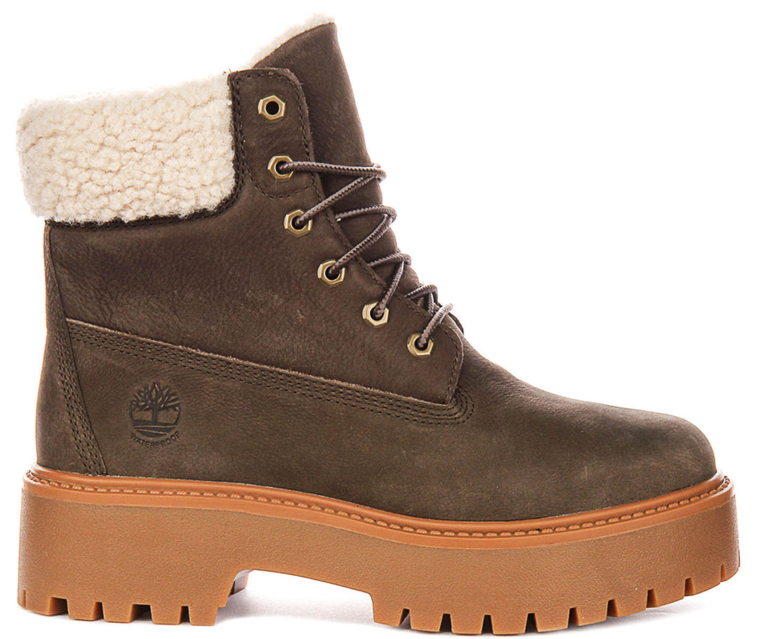Timberland Stone Street A2PU6 In Dark Brown For Women
