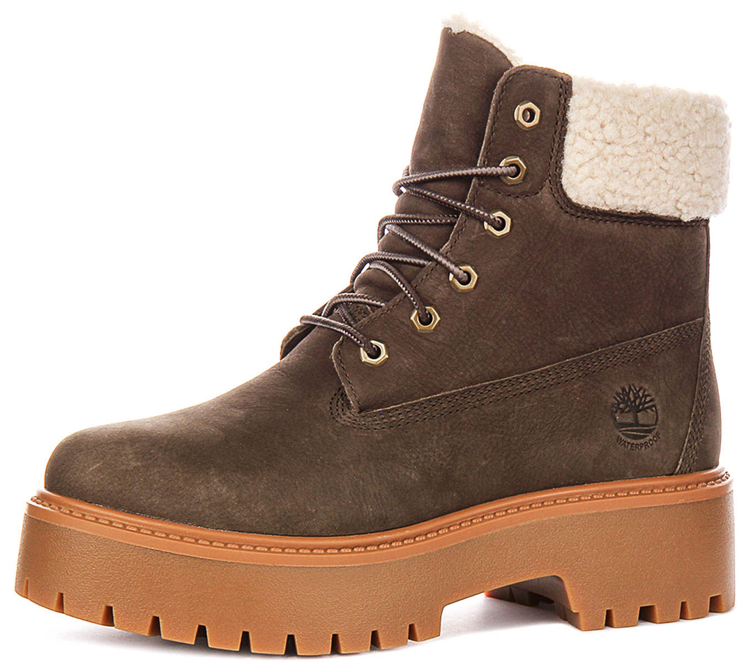 Timberland Stone Street A2PU6 In Dark Brown For Women